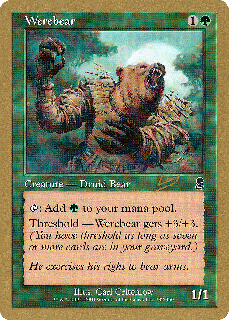 Image of Werebear - 2002 Raphael Levy (ODY) (WCD-) - World Championship Decks 2002