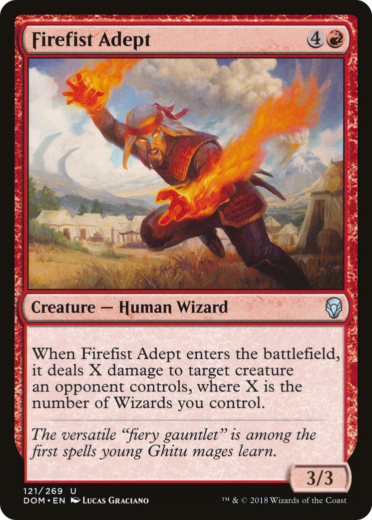 Image of Firefist Adept (DOM-121) - Dominaria Foil
