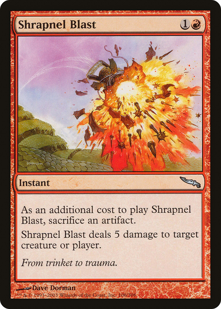 Image of Shrapnel Blast (MRD-106) - Mirrodin