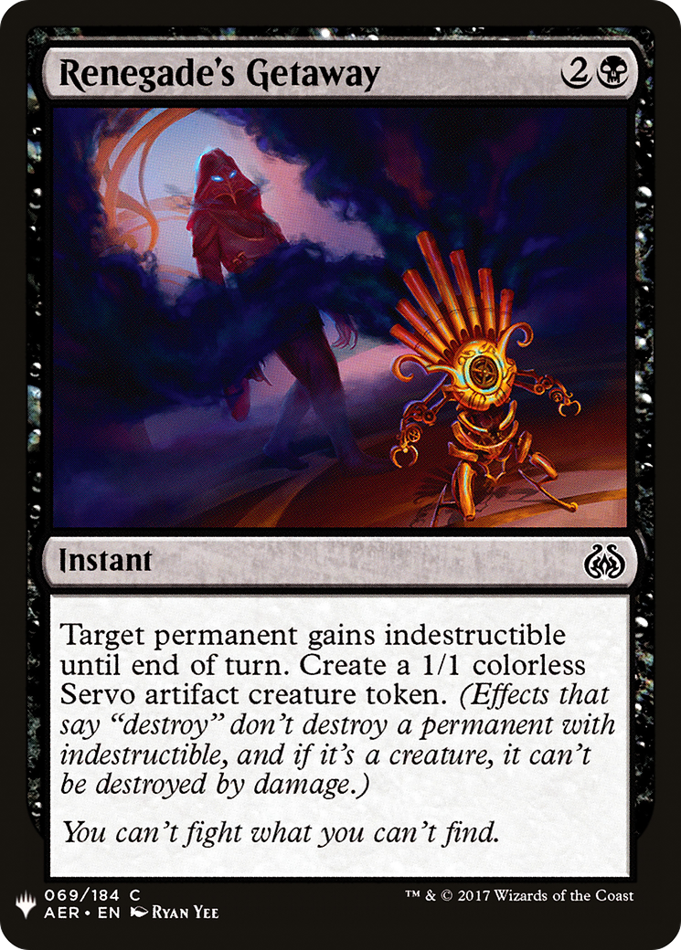 Image of Renegade's Getaway (LIST-069) - The List