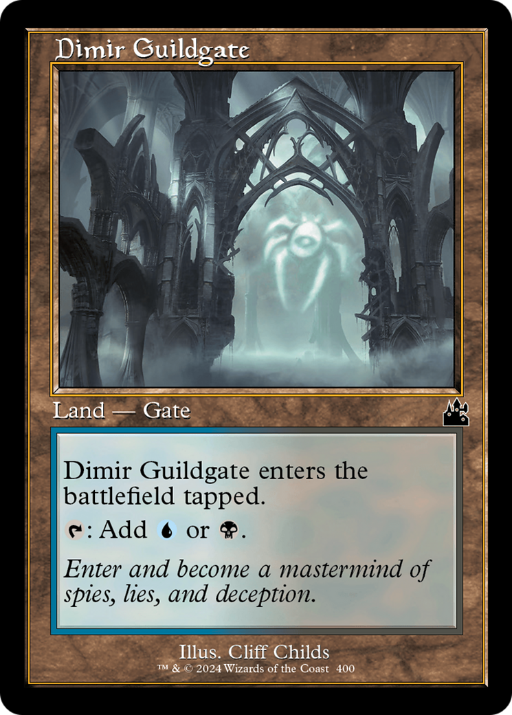 Image of Dimir Guildgate (Retro Frame) (RVR-400) - Ravnica Remastered Foil