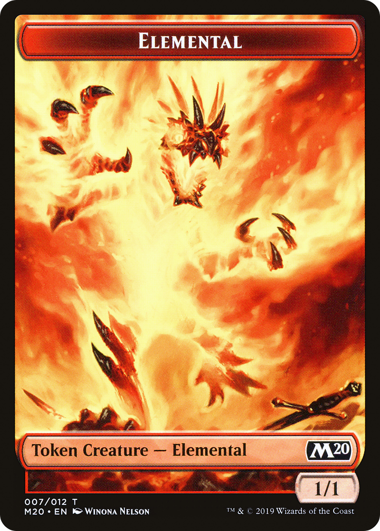 Image of Elemental Token (M20-007) - Core Set 2020 Tokens