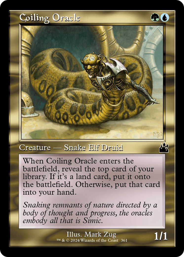 Image of Coiling Oracle (Retro Frame) (RVR-361) - Ravnica Remastered