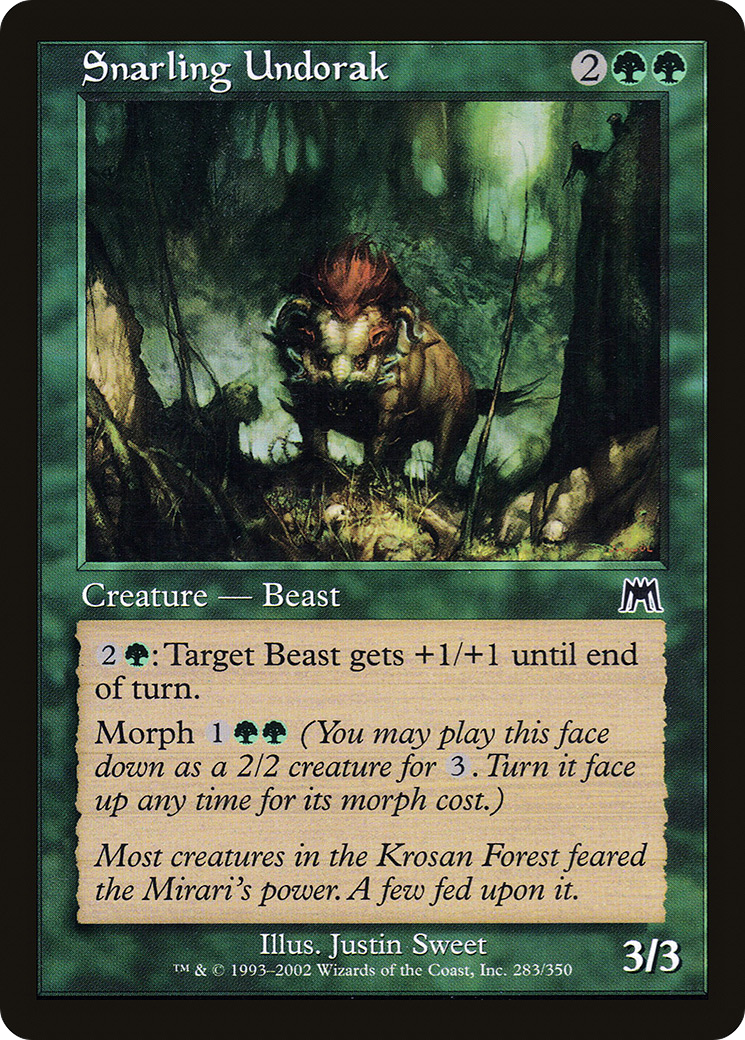 Image of Snarling Undorak (ONS-283) - Onslaught Foil