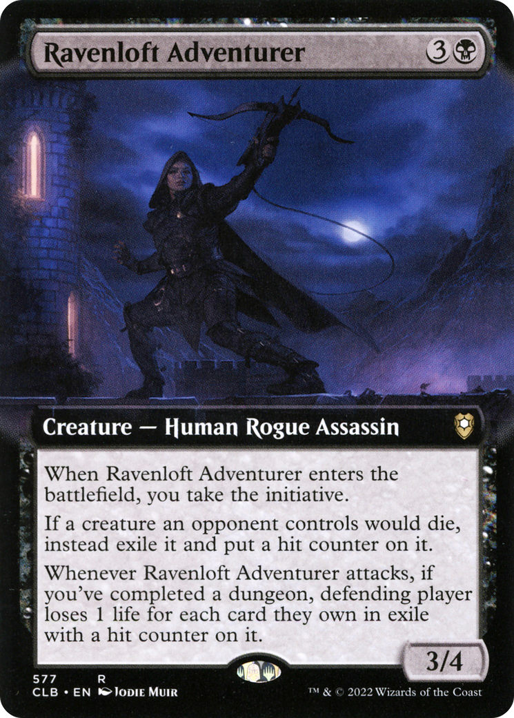 Image of Ravenloft Adventurer (Extended Art) (CLB-577) - Commander Legends: Battle for Baldur's Gate: (Extended Art) Foil
