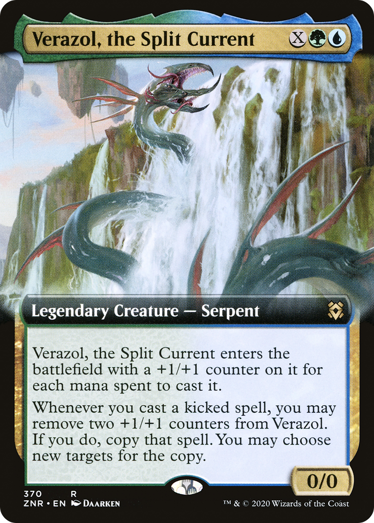 Image of Verazol, the Split Current (Extended Art) (ZNR-370) - Zendikar Rising: (Extended Art)