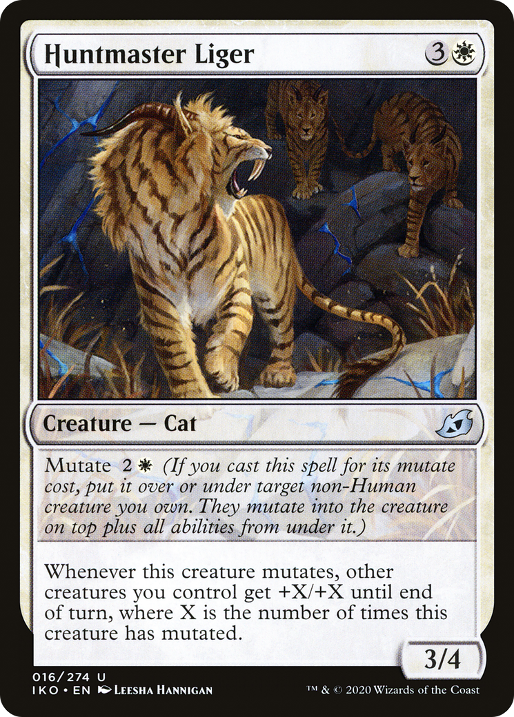 Image of Huntmaster Liger (IKO-016) - Ikoria: Lair of Behemoths Foil