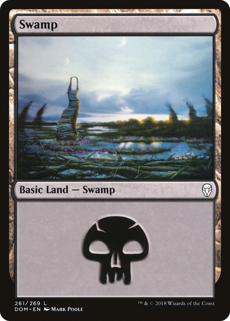 Image of Swamp (261) (DOM-261) - Dominaria Foil