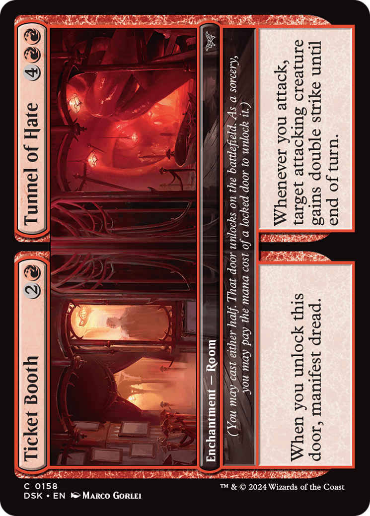 Image of Ticket Booth // Tunnel of Hate (DSK-158) - Duskmourn: House of Horror Foil