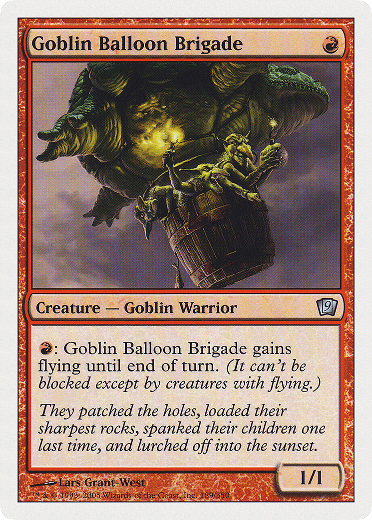 Image of Goblin Balloon Brigade (9ED-189★) - 9th Edition Foil
