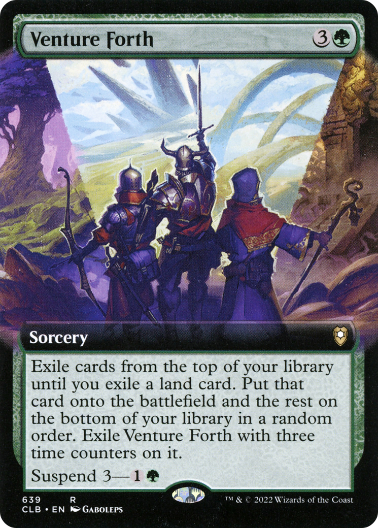 Image of Venture Forth (Extended Art) (CLB-639) - Commander Legends: Battle for Baldur's Gate: (Extended Art)