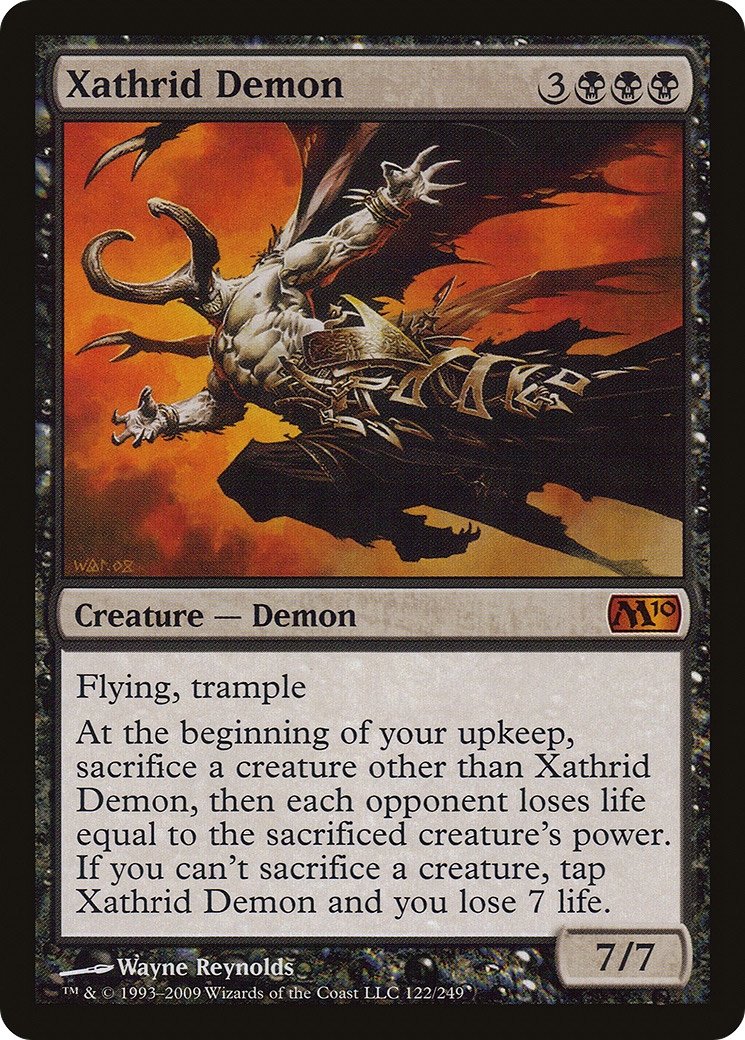 Image of Xathrid Demon (M10-122) - Magic 2010 Foil