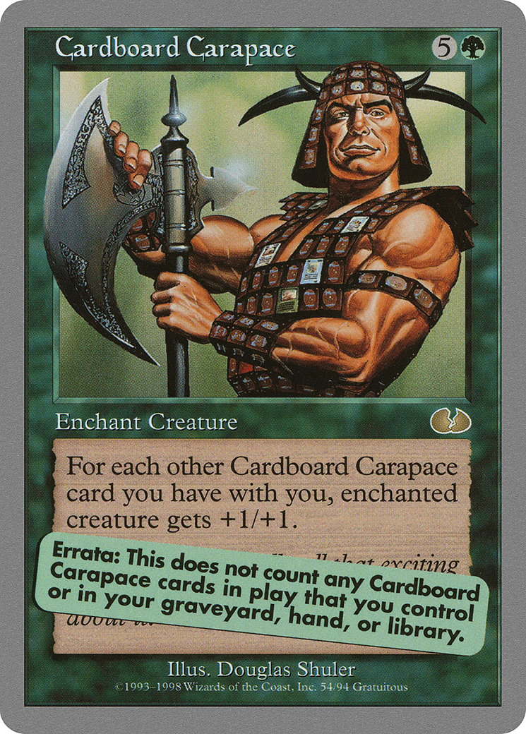 Image of Cardboard Carapace (UGL-054) - Unglued
