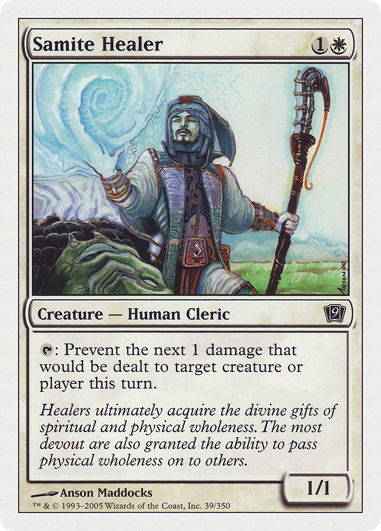 Image of Samite Healer (9ED-039) - 9th Edition Foil
