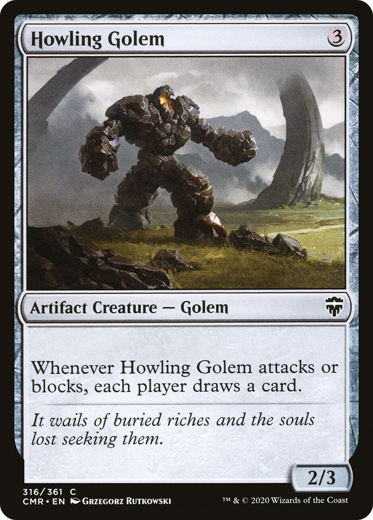 Image of Howling Golem (CMR-316) - Commander Legends Foil