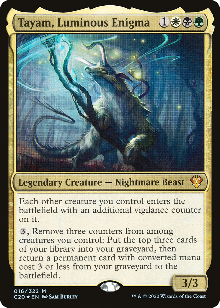 Image of Tayam, Luminous Enigma (C20-016) - Commander 2020 Foil