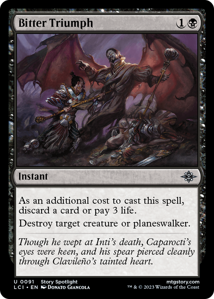 Image of Bitter Triumph (LCI-091) - The Lost Caverns of Ixalan Foil
