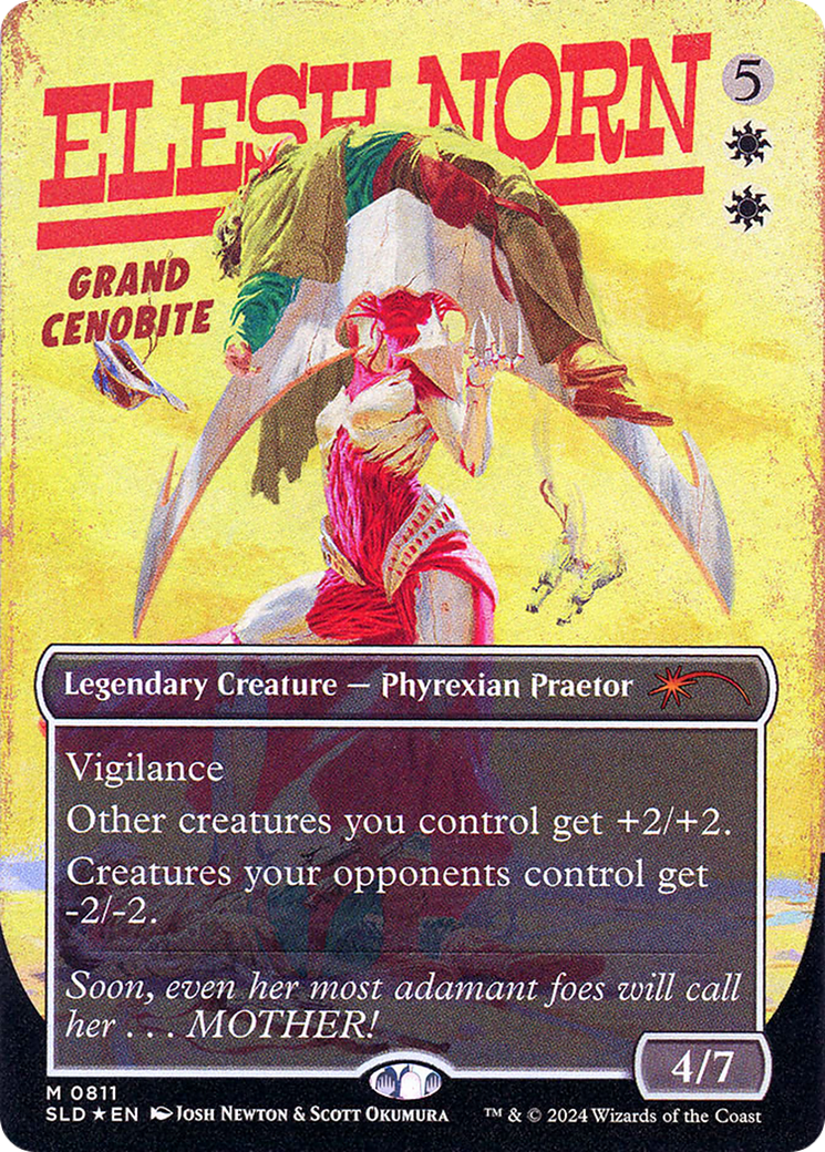 Image of Elesh Norn, Grand Cenobite (0811) (Rainbow Foil) (SLD-811) - Secret Lair Drop (Borderless) Foil