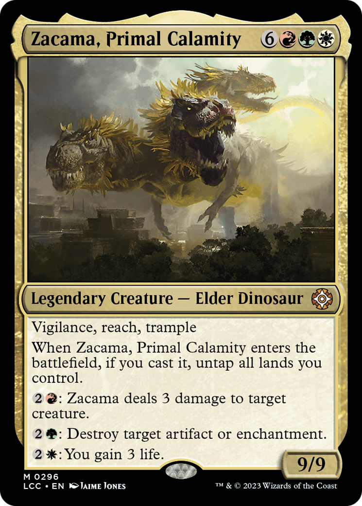 Image of Zacama, Primal Calamity (LCC-296) - The Lost Caverns of Ixalan Commander