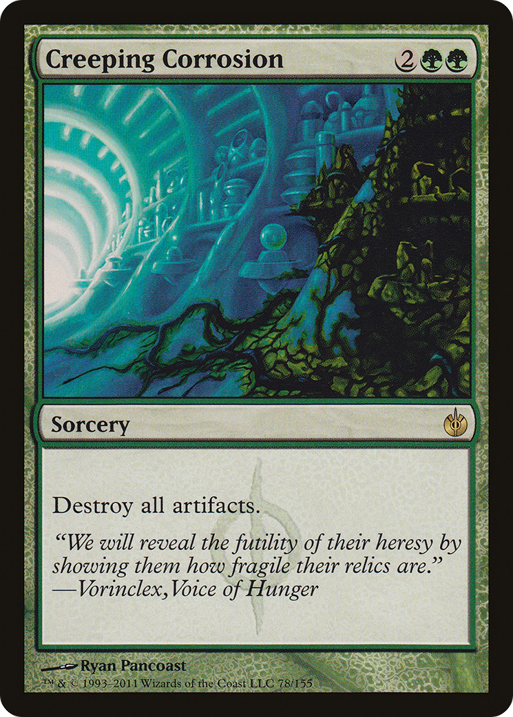 Image of Creeping Corrosion (MBS-078) - Mirrodin Besieged Foil
