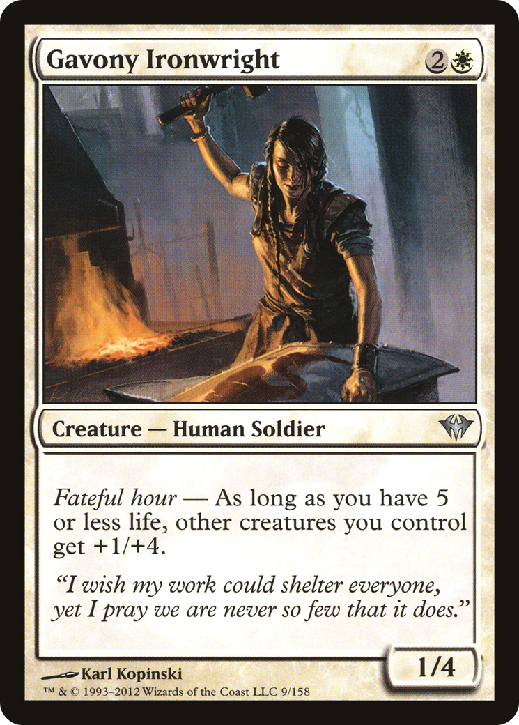 Image of Gavony Ironwright (DKA-009) - Dark Ascension Foil