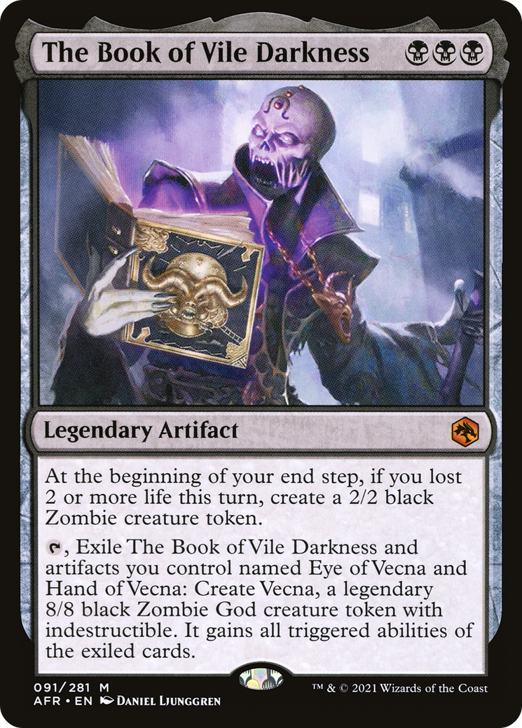 Image of The Book of Vile Darkness (AFR-091) - Adventures in the Forgotten Realms Foil