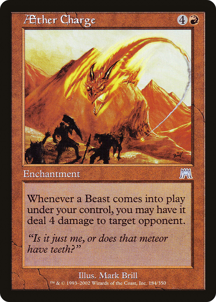 Image of Aether Charge (ONS-184) - Onslaught Foil