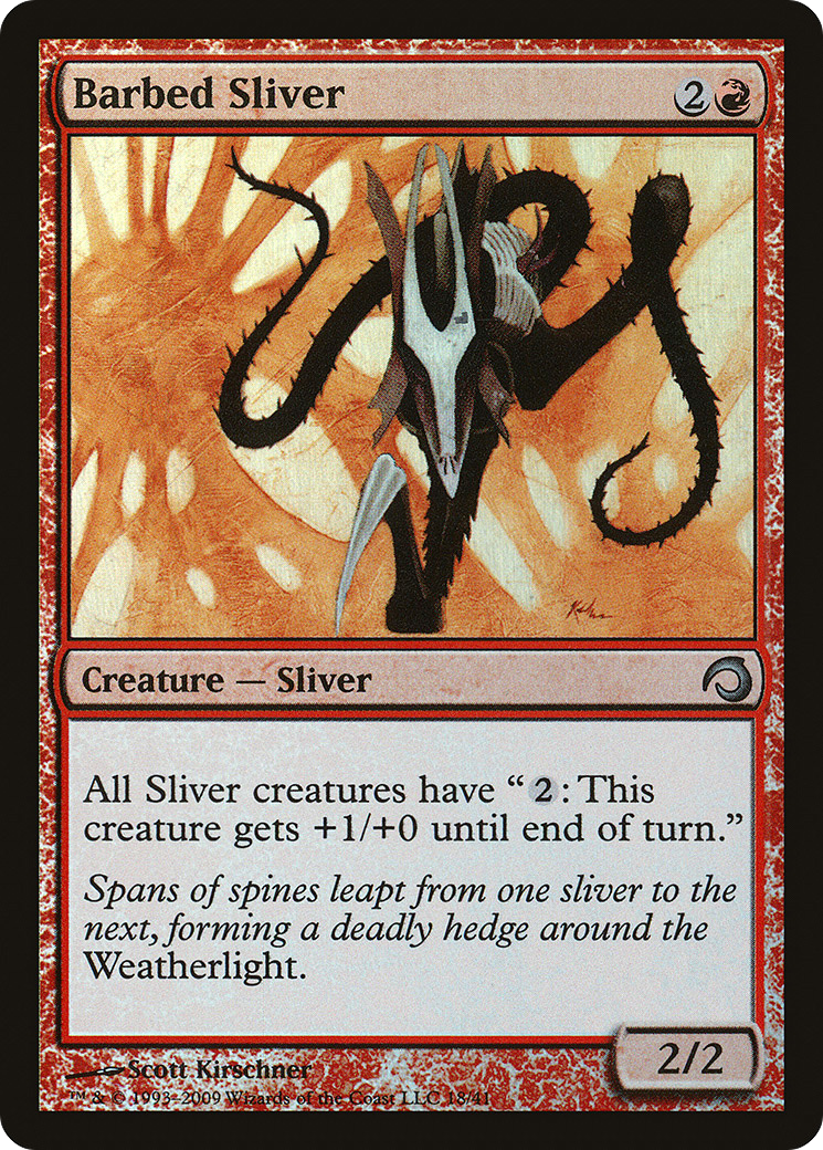 Image of Barbed Sliver (PDS-018) - Premium Deck Series: Slivers Foil