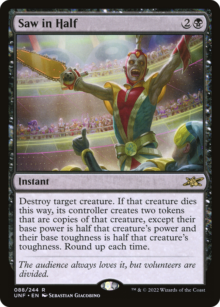 Image of Saw in Half (UNF-088) - Unfinity