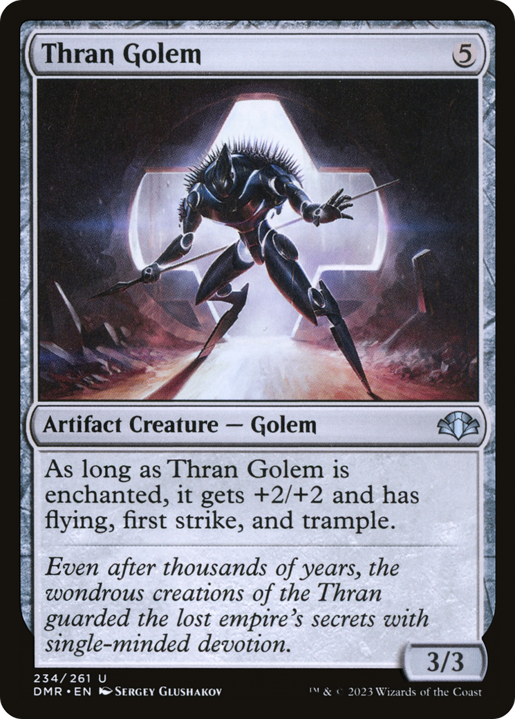 Image of Thran Golem (DMR-234) - Dominaria Remastered Foil