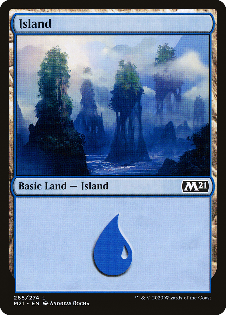 Image of Island (M21-265) - Core Set 2021