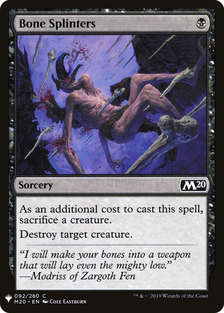 Image of Bone Splinters (LIST-092) - The List