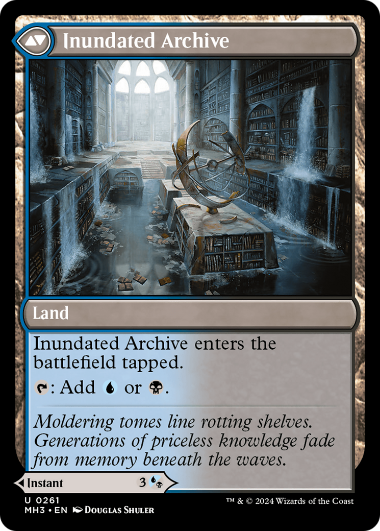 Image of Waterlogged Teachings (MH3-261) - Modern Horizons 3 Foil