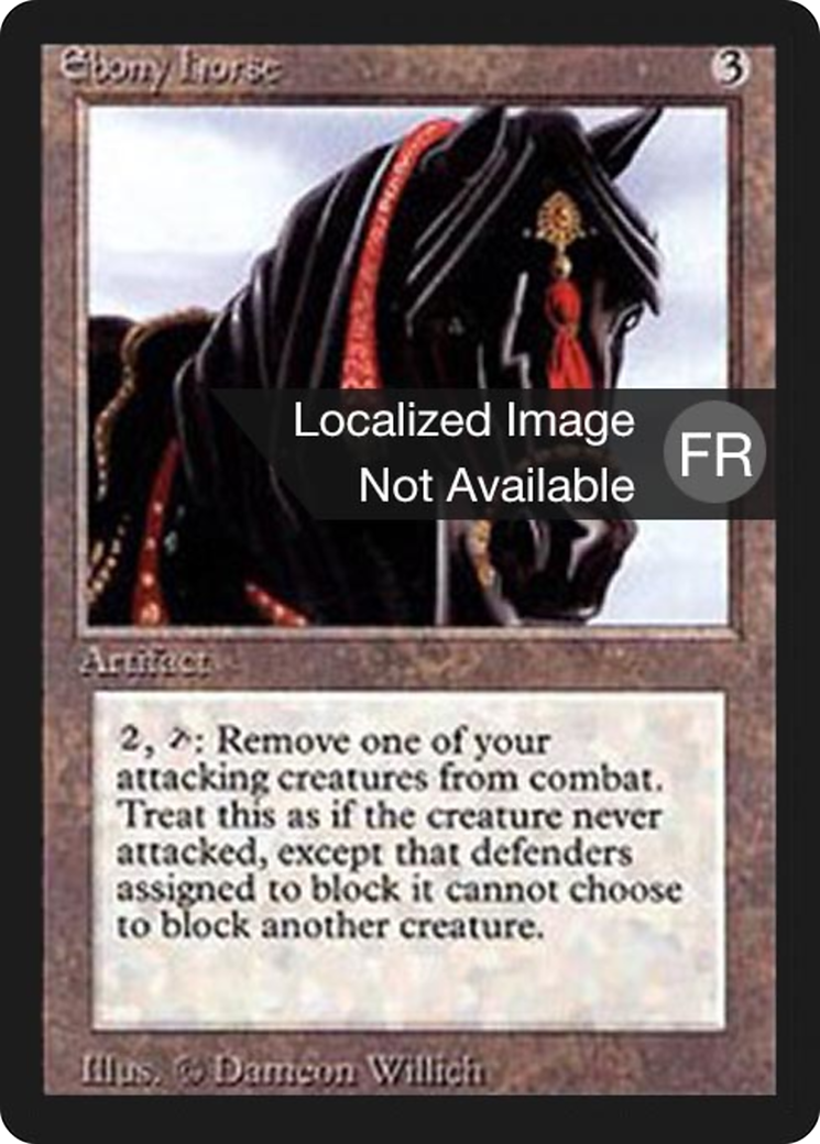 Image of Ebony Horse (FBB-) - Foreign Black Border