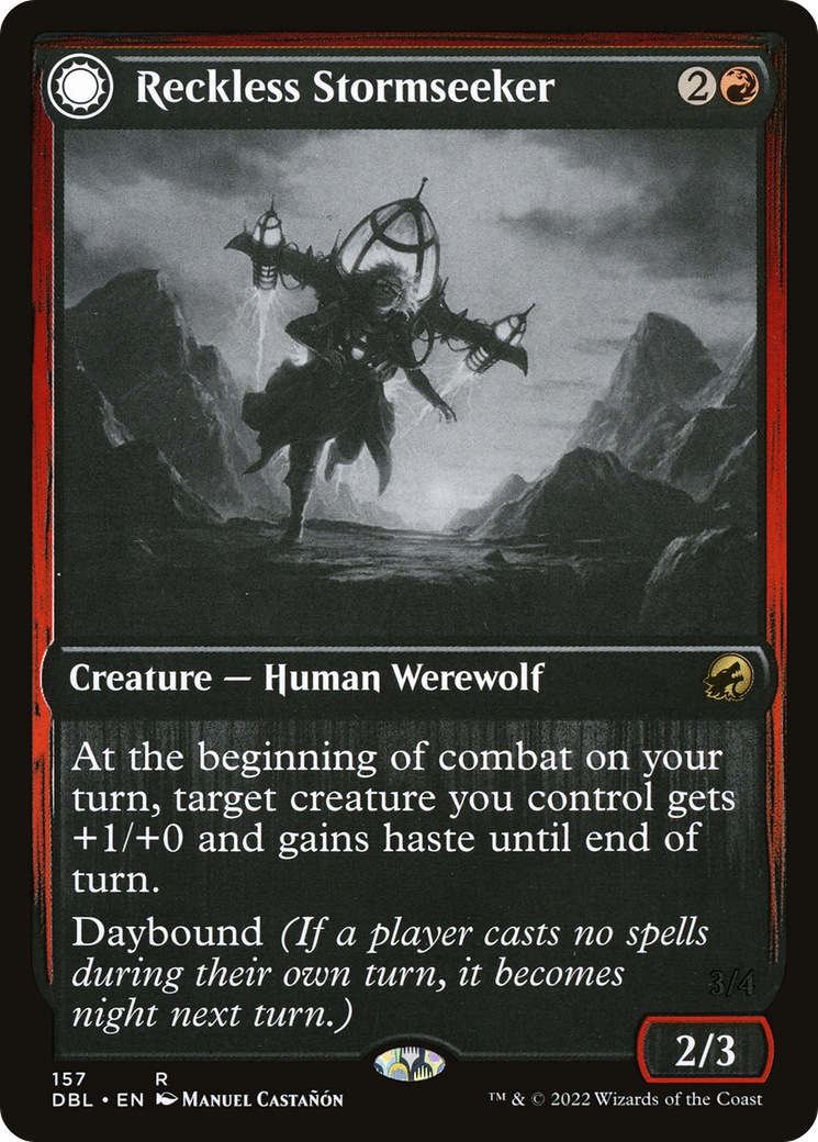 Image of Reckless Stormseeker (DBL-157) - Innistrad: Double Feature: (Double Faced Transform)