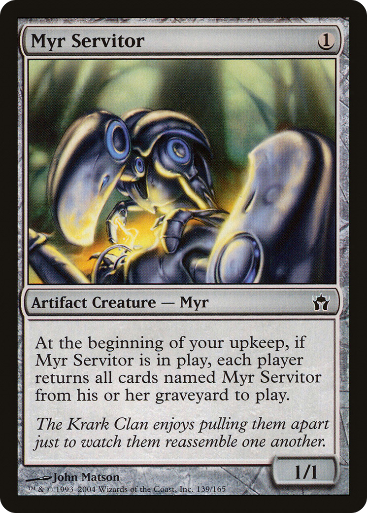 Image of Myr Servitor (5DN-139) - Fifth Dawn Foil