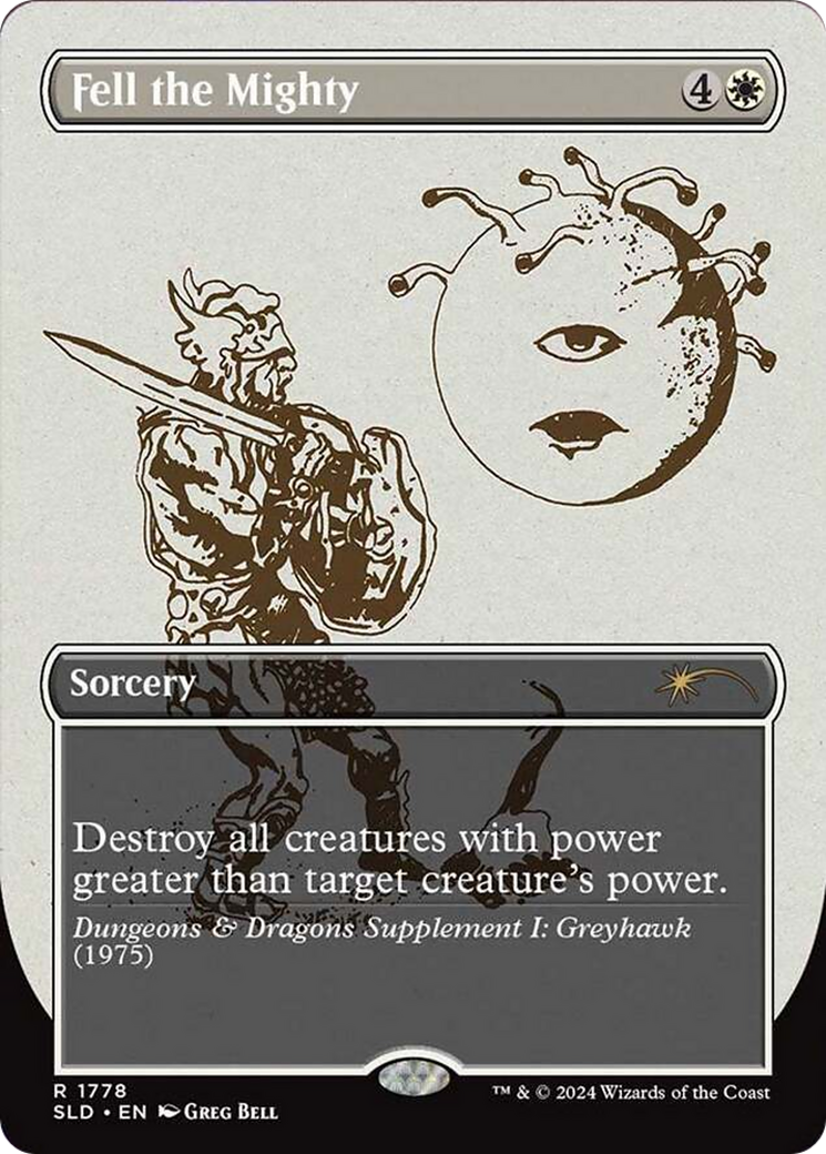 Image of Fell the Mighty (SLD-1778) - Secret Lair Drop (Borderless)
