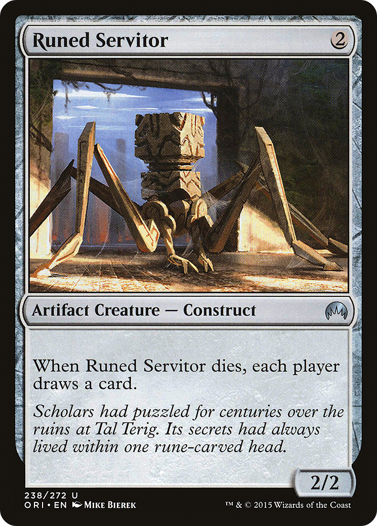Image of Runed Servitor (ORI-238) - Magic Origins Foil
