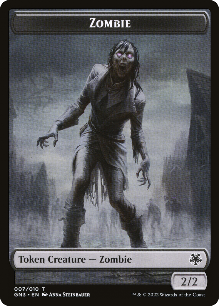Image of Zombie (TGN3-007) - Game Night: Free-for-All Tokens Foil