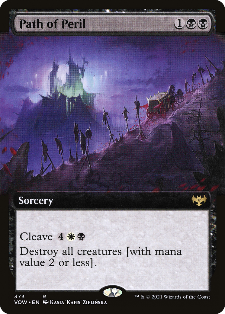 Image of Path of Peril (Extended Art) (VOW-373) - Innistrad: Crimson Vow: (Extended Art)