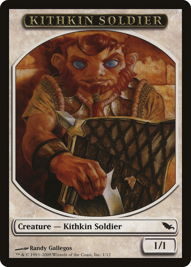 Image of Kithkin Soldier Token (SHM-001) - Shadowmoor Tokens