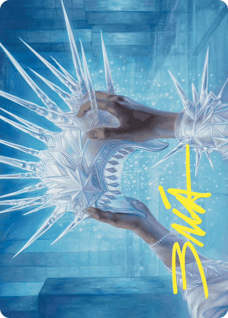 Image of Hylda's Crown of Winter // Hylda's Crown of Winter (AWOE-043) - Wilds of Eldraine Art Series (Borderless) Foil