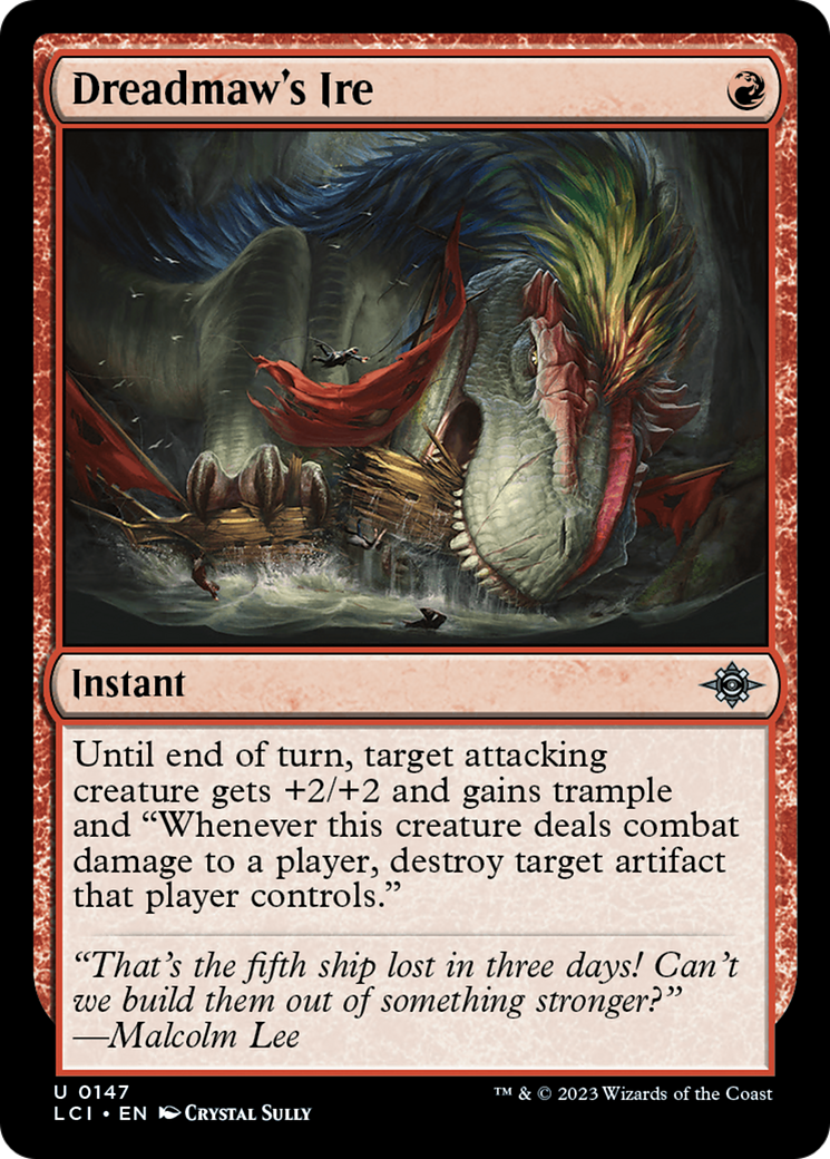 Image of Dreadmaw's Ire (LCI-147) - The Lost Caverns of Ixalan Foil