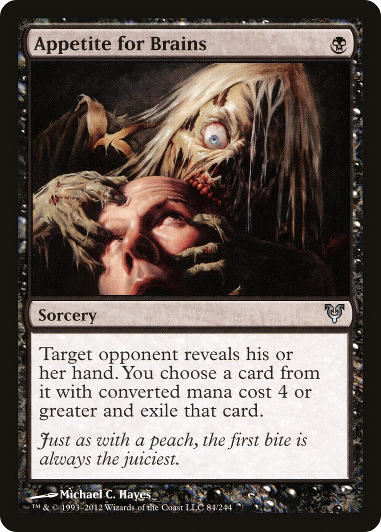 Image of Appetite for Brains (AVR-084) - Avacyn Restored Foil