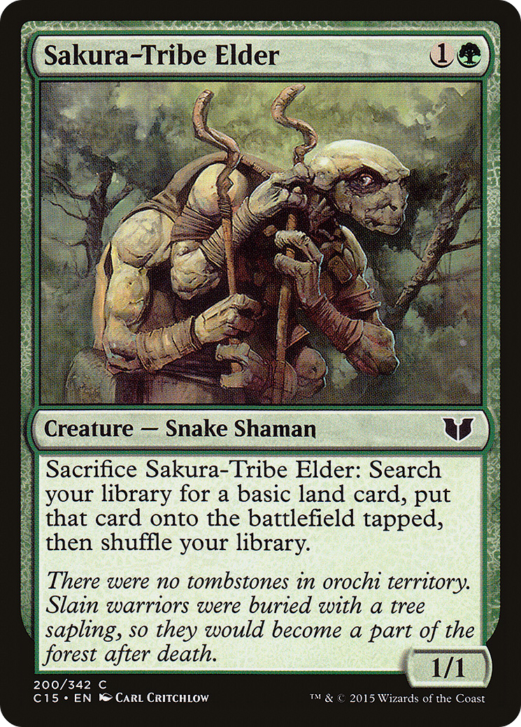 Image of Sakura-Tribe Elder (C15-200) - Commander 2015