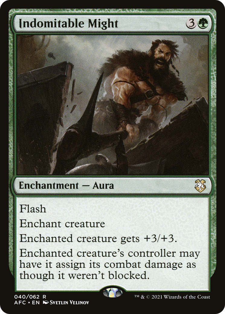 Image of Indomitable Might (AFC-040) - Forgotten Realms Commander