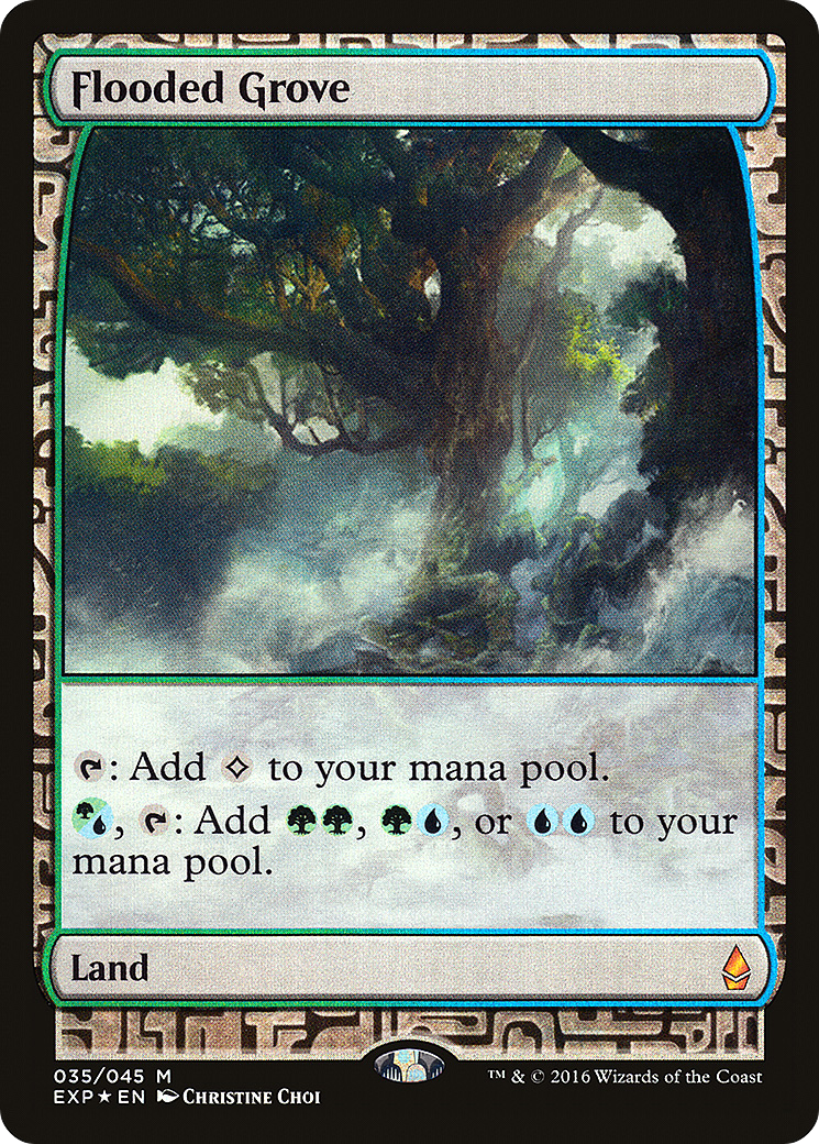 Image of Flooded Grove (EXP-035) - Zendikar Expeditions Foil