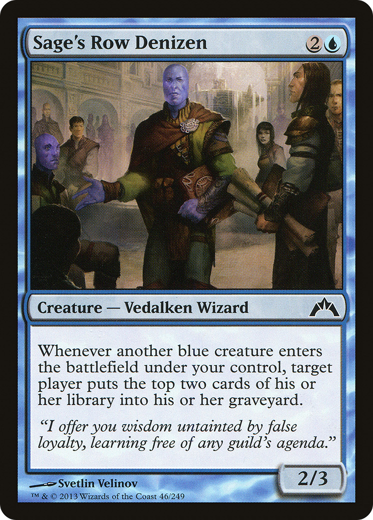 Image of Sage's Row Denizen (GTC-046) - Gatecrash Foil