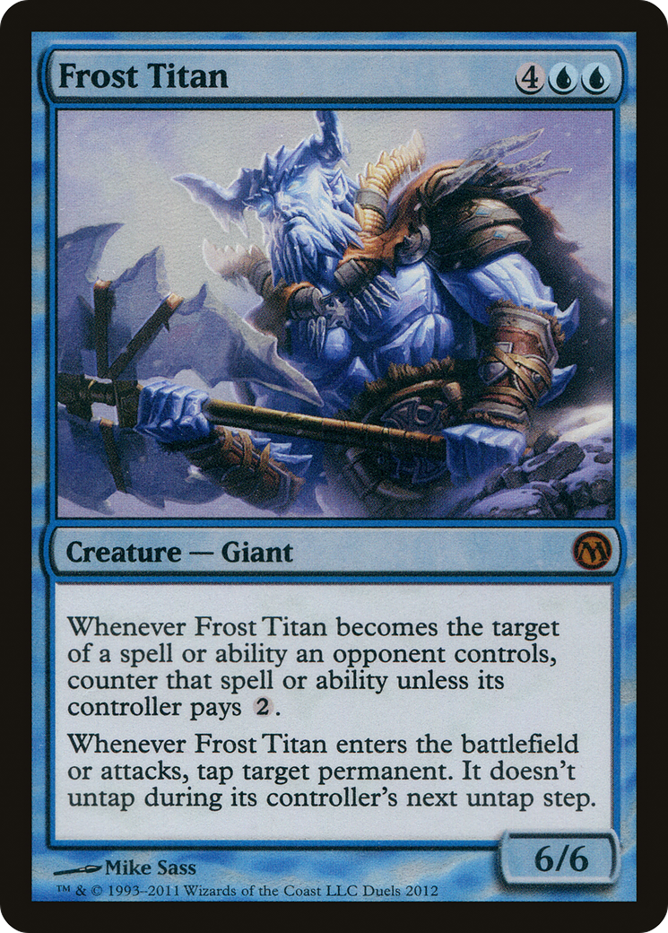 Image of Frost Titan (MEDIA-001) - Duels of the Planeswalkers 2012 Promos Foil
