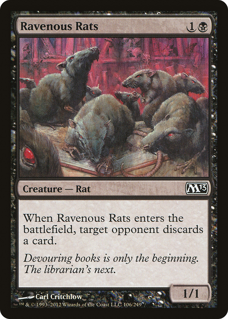Image of Ravenous Rats (M13-106) - Magic 2013 Foil